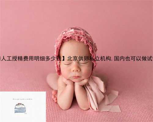 【供精人工授精费用明细多少钱】北京供卵私立机构,国内也可以做试管婴儿